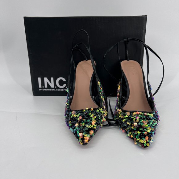 I.N.C. International Concepts Womens Sandaze Ankle-Tie Pointed Pumps Size 8M NWB - Picture 2 of 9